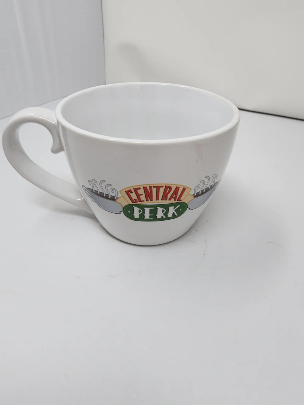 Central Perk Ceramic Coffee Mug — White with Multicolor Logo